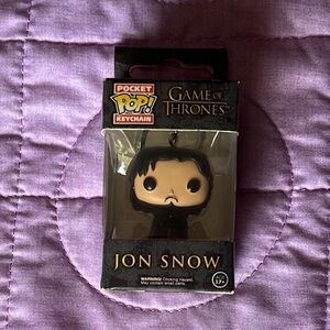Funko Pocket Pop! Jon Snow Keychain - Black and White
